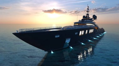 bir nakliye gemisinin 3d cg işleme