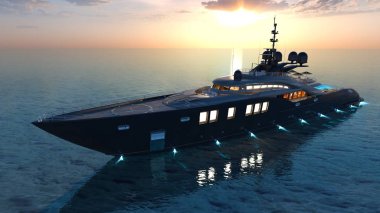 bir nakliye gemisinin 3d cg işleme