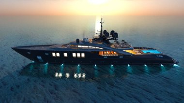 bir nakliye gemisinin 3d cg işleme