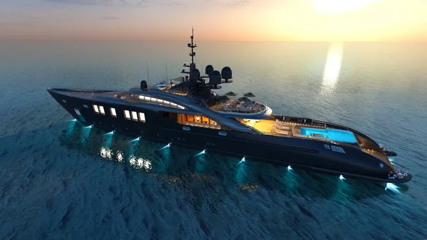 bir nakliye gemisinin 3d cg işleme