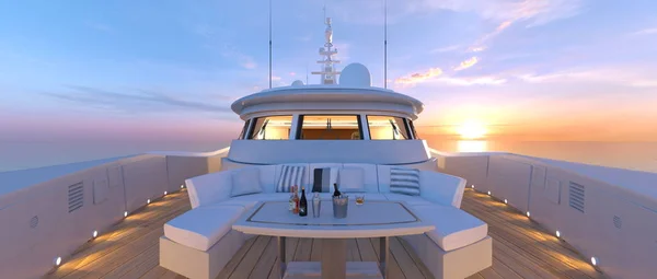 3D CG візуалізація крейсера — стокове фото