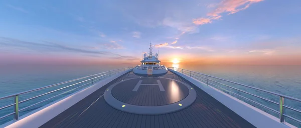 Renderowania 3D cg krążownika — Zdjęcie stockowe