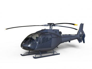 bir helikopter 3d cg render
