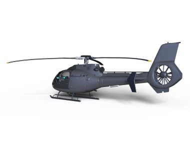bir helikopter 3d cg render