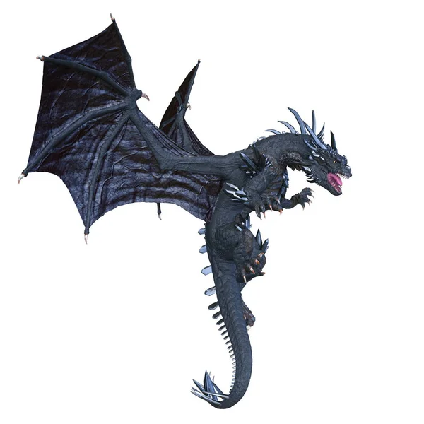 3D cg Darstellung eines Drachen — Stockfoto