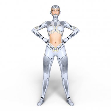 3d cg işleme süper bir kadın