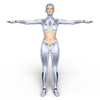 3d cg işleme süper bir kadın