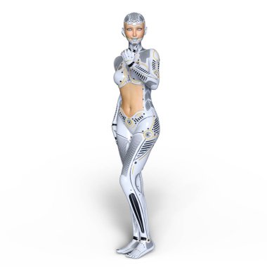 3d cg işleme süper bir kadın