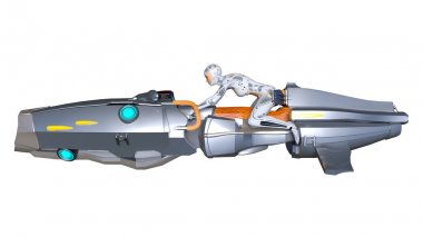 3d cg işleme süper bir kadın