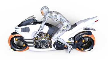 3d cg işleme bir süper kadın binici