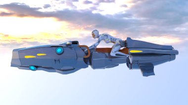 3d cg işleme süper bir kadın