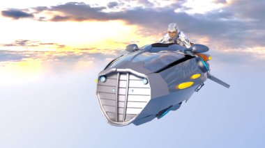 3d cg işleme süper bir kadın