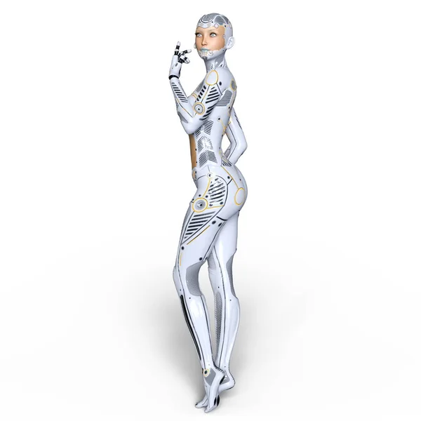Rendering 3D CG di una super donna — Foto Stock