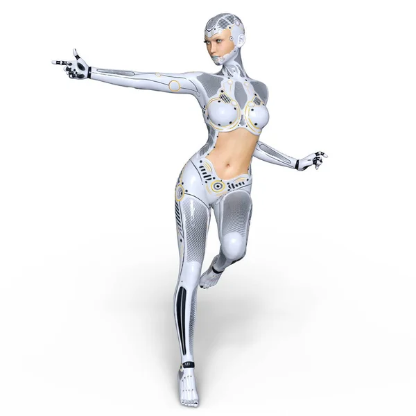 3D CG representación de una super mujer —  Fotos de Stock