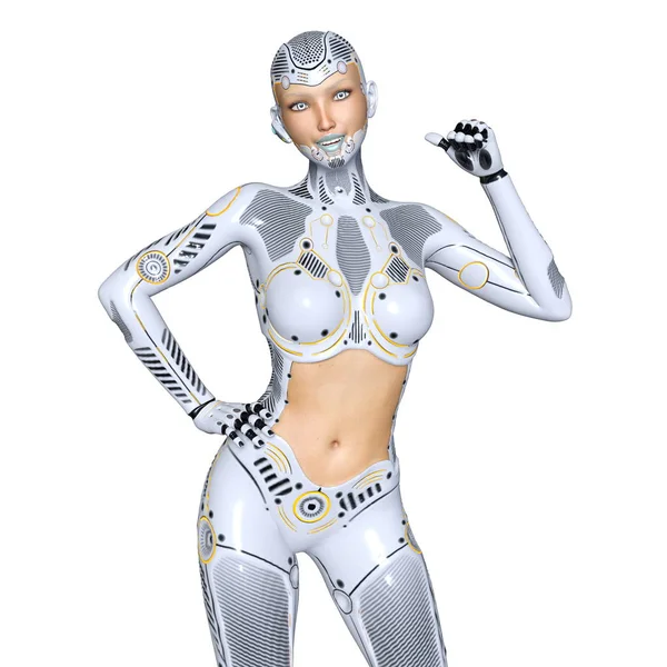 3d cg işleme süper bir kadın