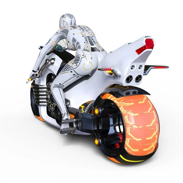 3d cg işleme bir süper kadın binici