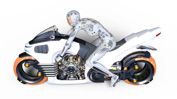 3d cg işleme bir süper kadın binici