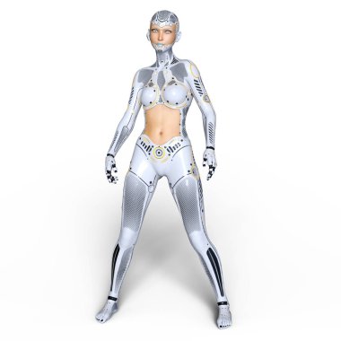 3d cg işleme süper bir kadın