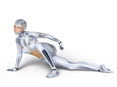 3d cg işleme süper bir kadın