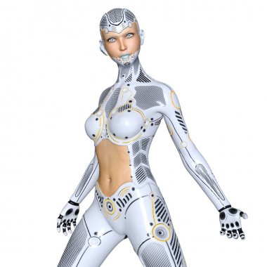 3d cg işleme süper bir kadın