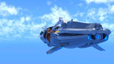 3d cg işleme süper bir kadın