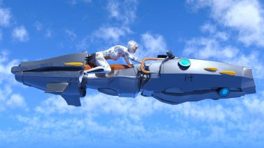 3d cg işleme süper bir kadın