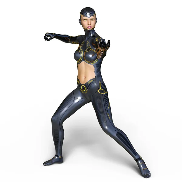 3D CG rendering of a super woman — Stock Photo, Image