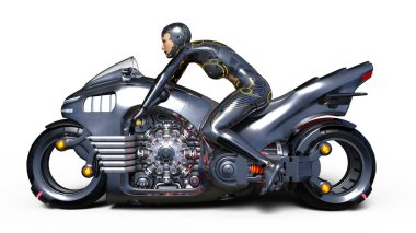 3d cg işleme bir süper kadın binici