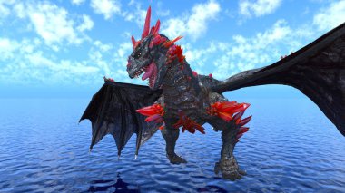 3d cg işleme bir ejderha