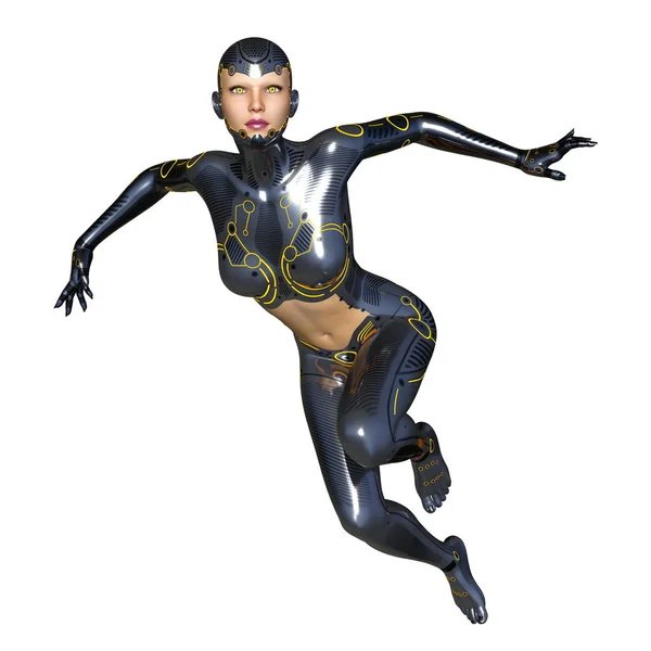 3D CG rendering of a super woman — Stock Photo, Image