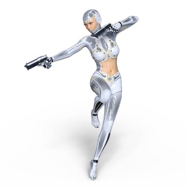 3d cg işleme süper bir kadın