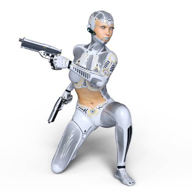 3d cg işleme süper bir kadın