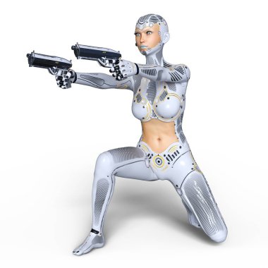 3d cg işleme süper bir kadın