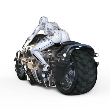 3d cg işleme bir süper kadın binici