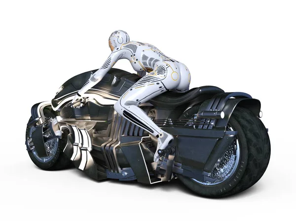 3d cg işleme bir süper kadın binici