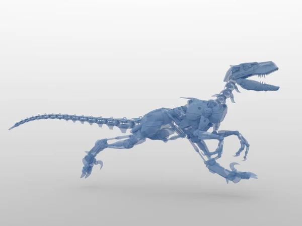 3D-cg rendering van een robot dinosaurus — Stockfoto