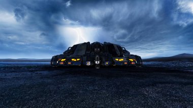 Uzay gemisi 3d cg render