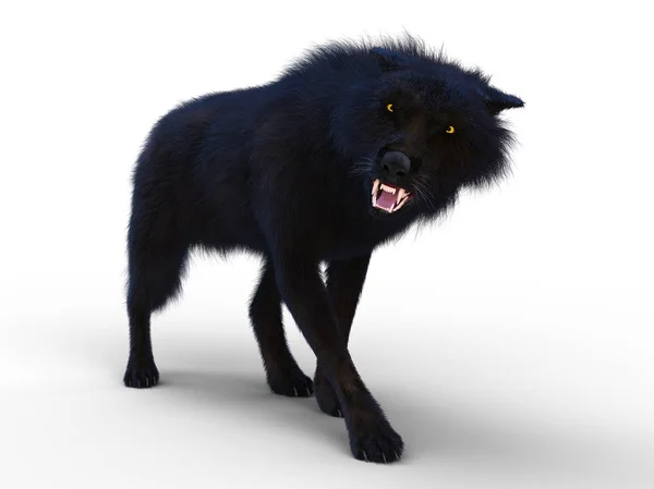 3D CG representación de un lobo — Foto de Stock