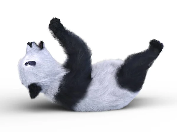 Renderowania 3D cg Panda — Zdjęcie stockowe