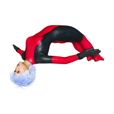 3d cg işleme süper bir kadın