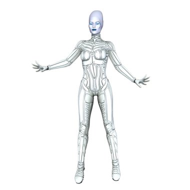 bir kadın yabancı 3d cg işleme