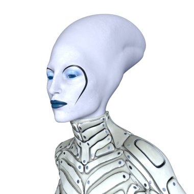 bir kadın yabancı 3d cg işleme