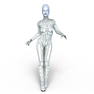 bir kadın yabancı 3d cg işleme