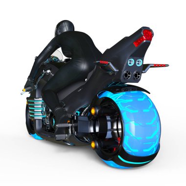 3d cg işleme bir süper kadın binici