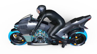 3d cg işleme bir süper kadın binici