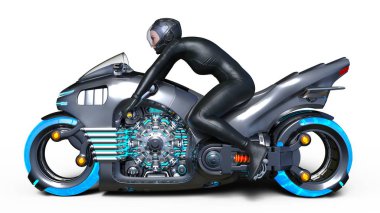 3d cg işleme bir süper kadın binici