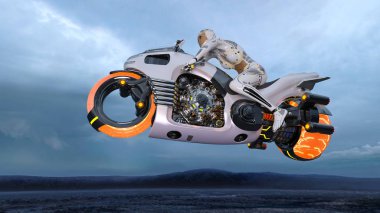 3d cg işleme bir süper kadın binici