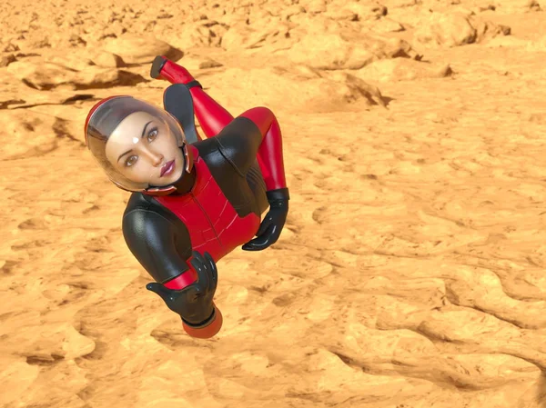 3d cg işleme süper bir kadın