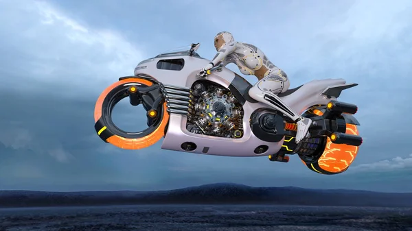 3d cg işleme bir süper kadın binici