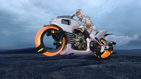 3d cg işleme bir süper kadın binici